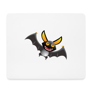 Fledermaus - Mousepad (Querformat) - Weiß - Vorne