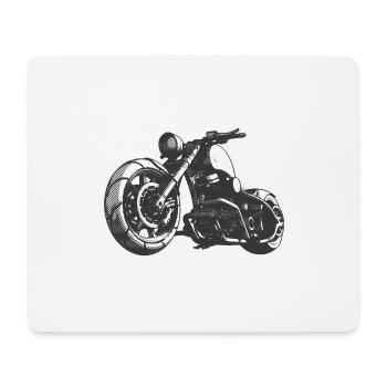 Motorrad - Mousepad (Querformat) - Weiß - Vorne