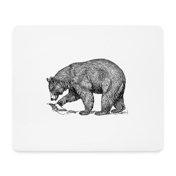 porter - Tapis de souris (format paysage) - blanc - Devant