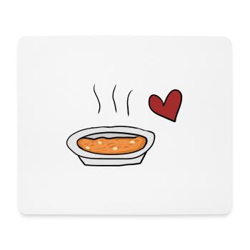 Suppe rotes - Mousepad (Querformat) - Weiß - Vorne