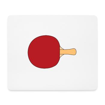 table tennis ping pong tischtennis bat6 - Mousepad (Querformat) - Weiß - Vorne