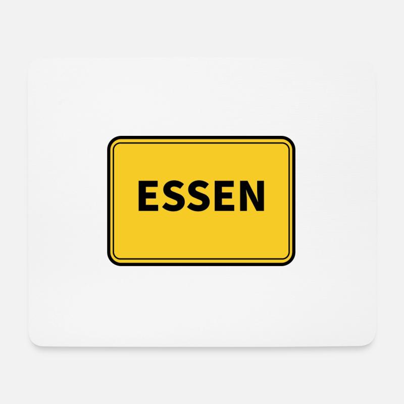 Essen Stadt Ortsschild - Mousepad (Querformat) - Weiß