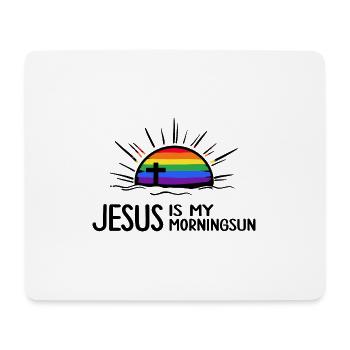 jesus christ rainbow jesusfreak salvation army - Mouse Pad (horizontal) - white - Front