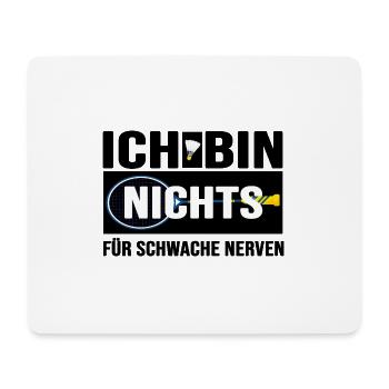 badminton federball badmintontrainer - Mousepad (Querformat) - Weiß - Vorne