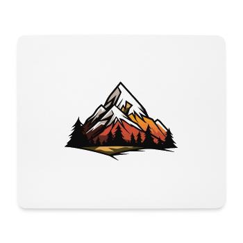 Mountains as a symbol of nature - Mouse Pad (horizontal) - white - Front