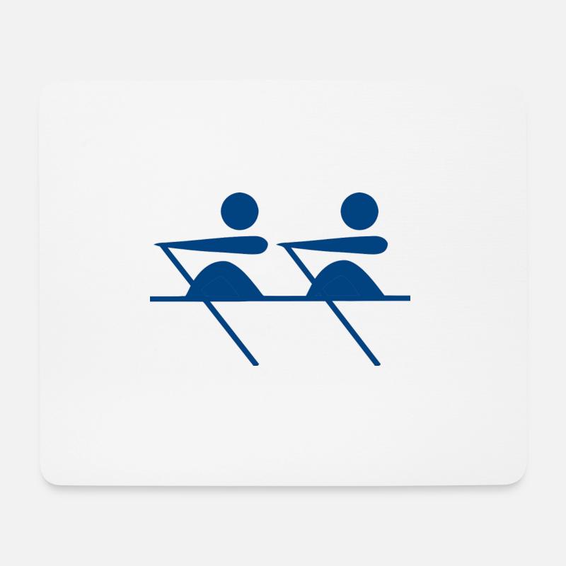 paddle boat sail boat ruderboot segelboot18 - Mousepad (Querformat) - Weiß