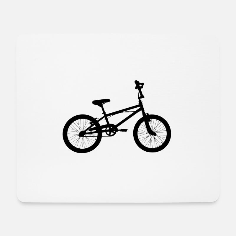 Fahrrad - Mousepad (Querformat) - Weiß