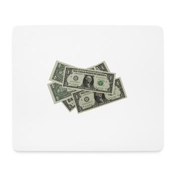 Geld - Dollar - Bargeld - Mousepad (Querformat) - Weiß - Vorne