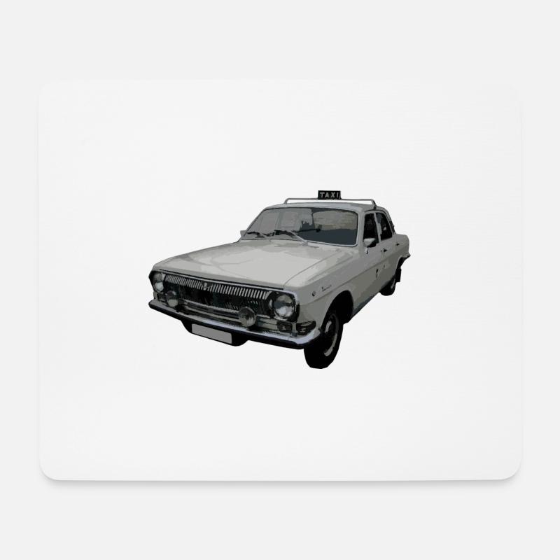 Wolga Taxi Wolga M24 - Mousepad (Querformat) - Weiß
