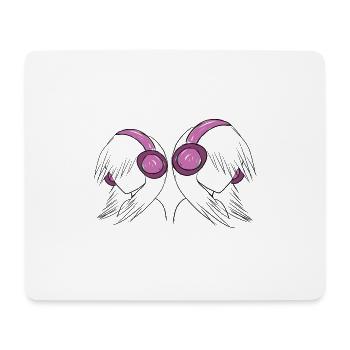 manga anime - Tapis de souris (format paysage) - blanc - Devant