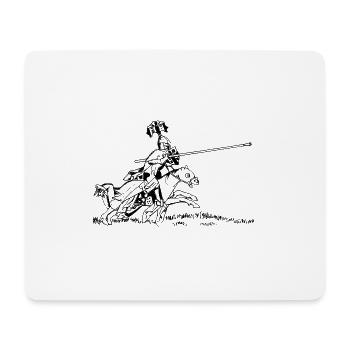 Knight - Mouse Pad (horizontal) - white - Front