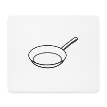 Pfanne - Mousepad (Querformat) - Weiß - Vorne
