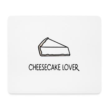 käsekuchen cheesecake-lover kuchen - Mousepad (Querformat) - Weiß - Vorne