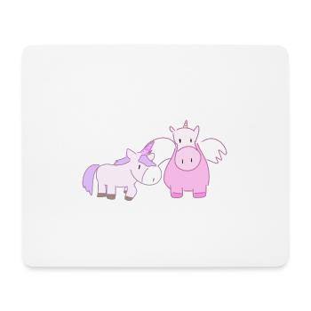 Unicorn Animal Symbol Cartoon Unicorns - Mouse Pad (horizontal) - white - Front
