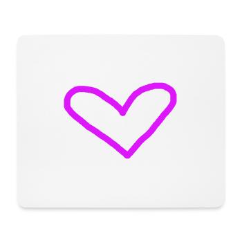 Pink Heart Gift Idea Pink Pink - Mouse Pad (horizontal) - white - Front