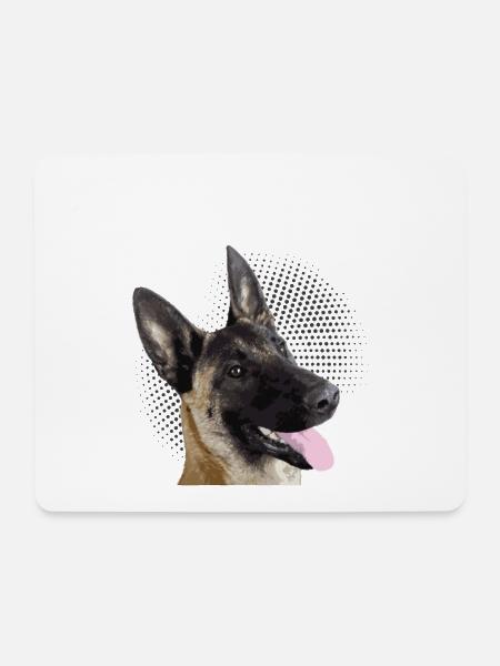 Schön Schöner Mein Malinois - Mousepad (Querformat) - Weiß