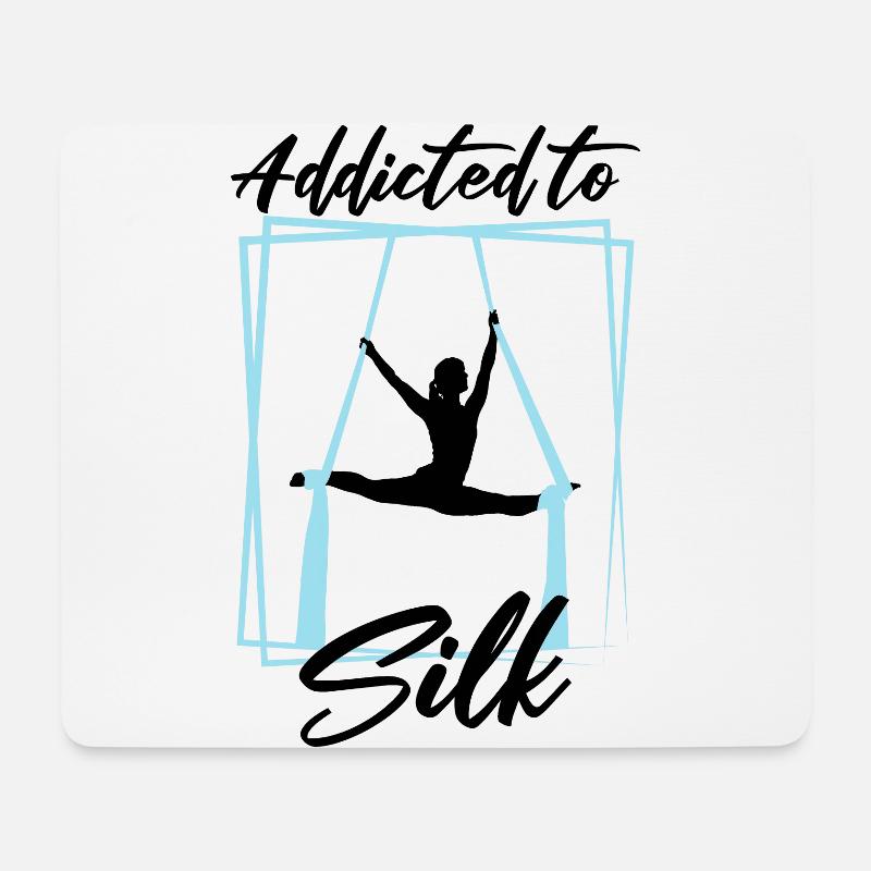 Aerial Silk Circus for Aerial Silk Performers - Mouse Pad (horizontal) - white
