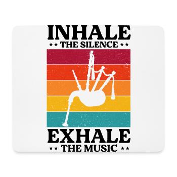 Bagpipe Quote for Scots and Bagpipe Musicians - Mouse Pad (horizontal) - white - Front