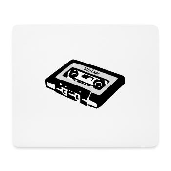 Kassette Tape Mixtape Oldschool cooles Geschenk - Mousepad (Querformat) - Weiß - Vorne