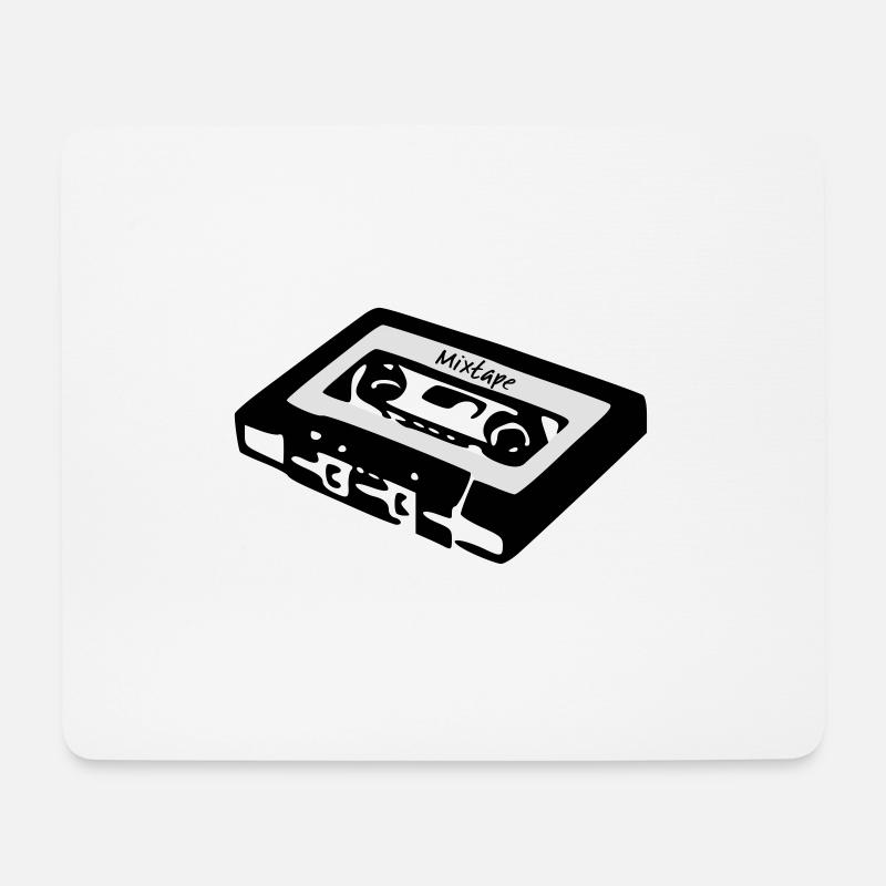 Cassette Tape Mixtape Oldschool cool gift - Mouse Pad (horizontal) - white