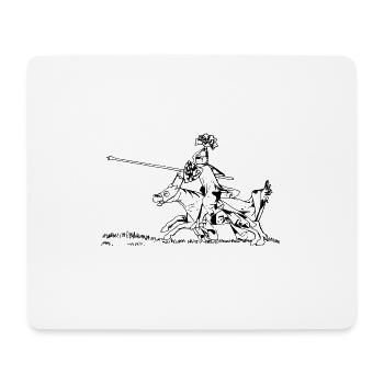 knight ritter sword schwert armor8 - Mousepad (Querformat) - Weiß - Vorne