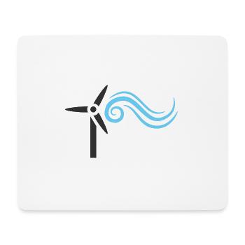 windmill windmill wind turbine windrad14 - Mouse Pad (horizontal) - white - Front