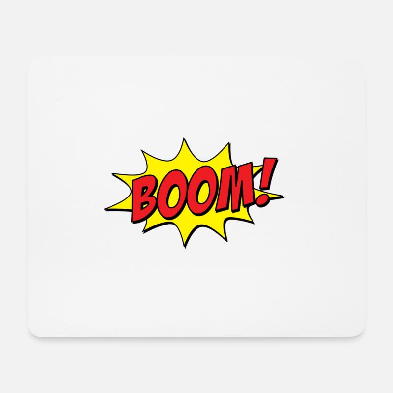 BOOM! Comic - Mousepad (Querformat) - Weiß