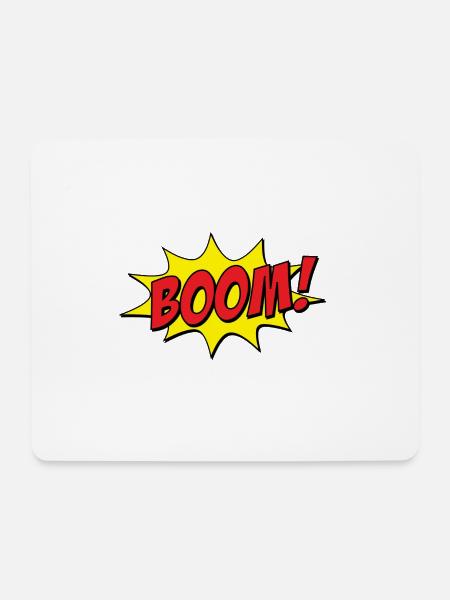 Boom Kloppo! - Mousepad (Querformat) - Weiß