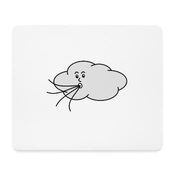 Wind,wolke,passat,zeichnung - Mousepad (Querformat) - Weiß - Vorne