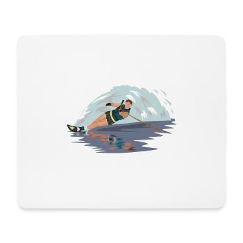 ski nautique ski nautique eau3 - Tapis de souris (format paysage) - blanc - Devant