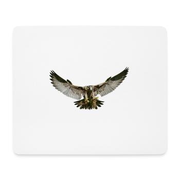 aigle - Tapis de souris (format paysage) - blanc - Devant