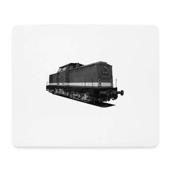 Lokomotive V 100 Diesel Deutsche Reichsbahn DDR - Mousepad (Querformat) - Weiß - Vorne