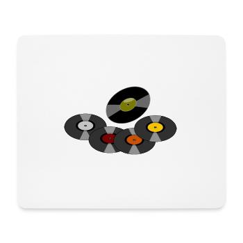 records - Mouse Pad (horizontal) - white - Front