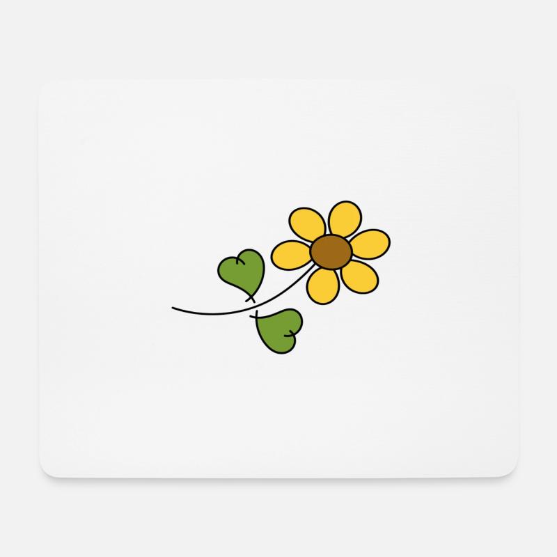 Flower - Mouse Pad (horizontal) - white