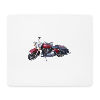 moto - Tapis de souris (format paysage) - blanc - Devant