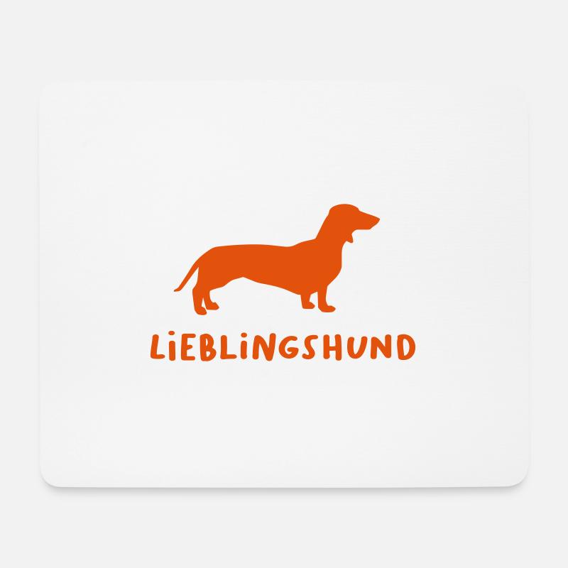 Lieblingshund Dackel Hunde Love tierlieb Wauwau - Mousepad (Querformat) - Weiß