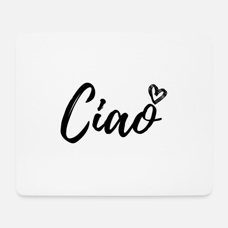 Ciao - Mousepad (Querformat) - Weiß