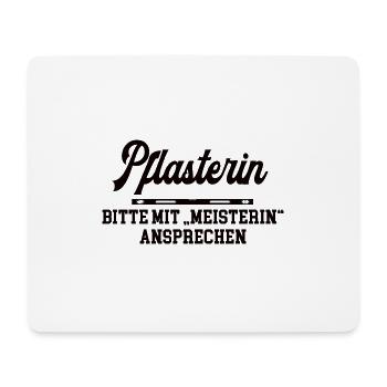Pflasterin Meisterin Pflastermeisterin Straßenbau - Mousepad (Querformat) - Weiß - Vorne