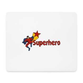 super-héros - Tapis de souris (format paysage) - blanc - Devant