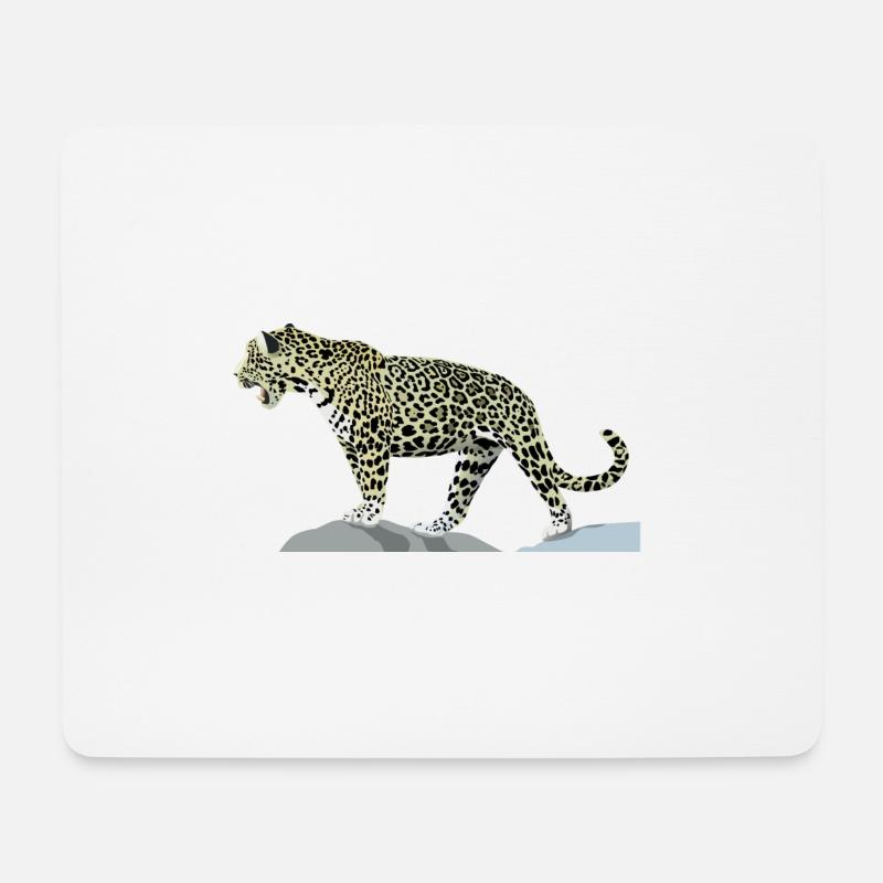 Jaguar - Mousepad (Querformat) - Weiß