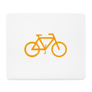 bicycle mountain bike cyclist mountainbike fahrrad - Mousepad (Querformat) - Weiß - Vorne