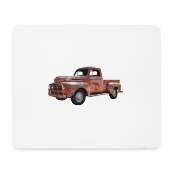 Pick Up Oldtimer - Mousepad (Querformat) - Weiß - Vorne