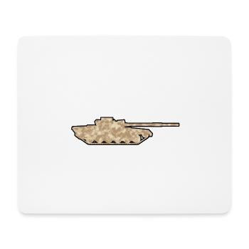Camouflage Panzer Tank - Tapis de souris (format paysage) - blanc - Devant
