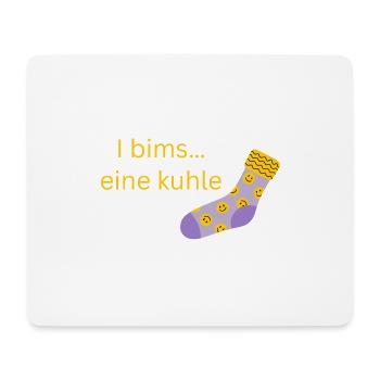 coole Socke - Mousepad (Querformat) - Weiß - Vorne