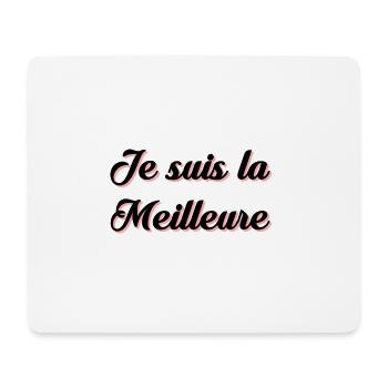 Je suis la meilleure - Tapis de souris (format paysage) - blanc - Devant