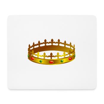 krone crown koenig king castle schloss tower burg1 - Mousepad (Querformat) - Weiß - Vorne