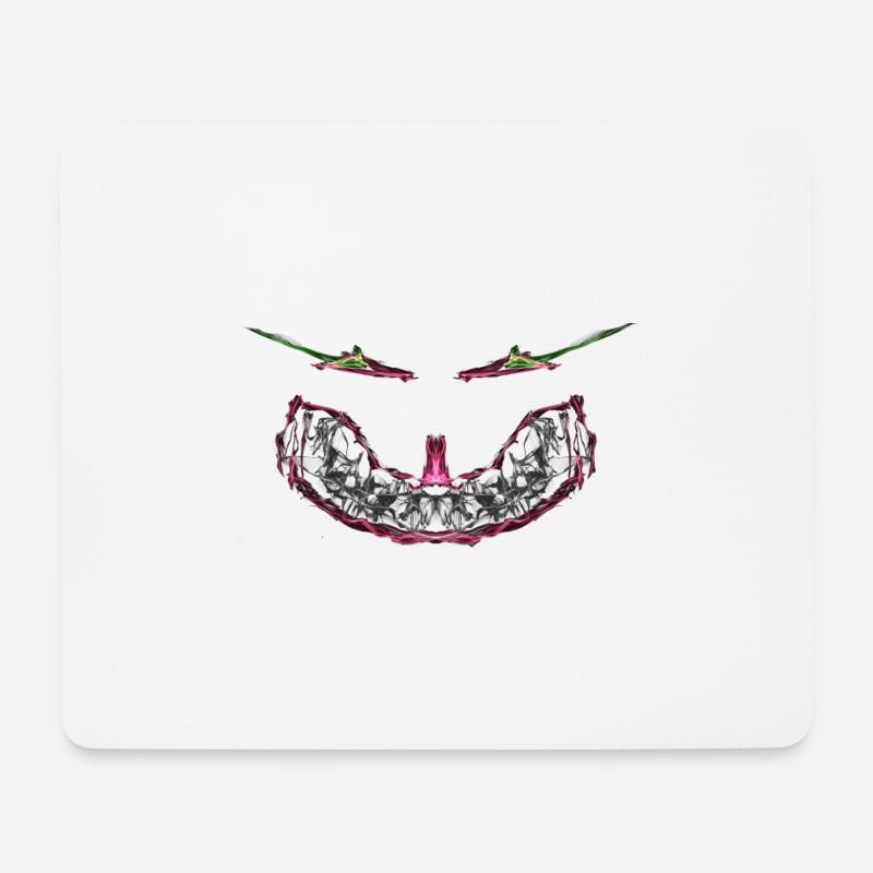Monstergesicht - Mousepad (Querformat) - Weiß