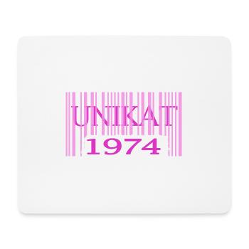 1974 geburtstag seltenes unikat rosa barcode - Mousepad (Querformat) - Weiß - Vorne
