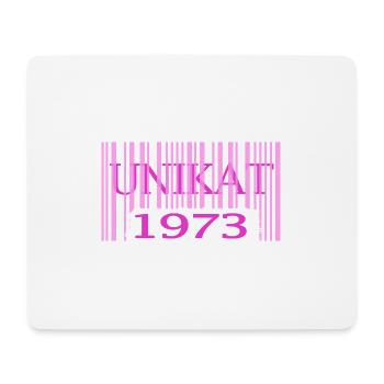1973 geburtstag seltenes unikat rosa barcode - Mousepad (Querformat) - Weiß - Vorne