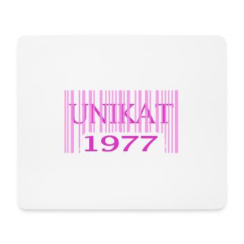 1976 geburtstag seltenes unikat rosa barcode - Mousepad (Querformat) - Weiß - Vorne